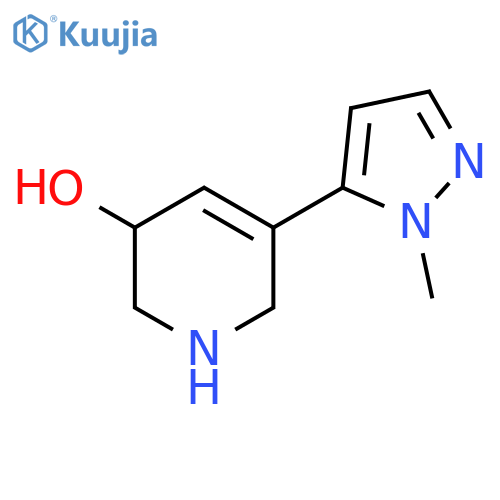 5-(1-methyl-1H-pyrazol-5-yl)-1,2,3,6-tetrahydropyridin-3-ol structure