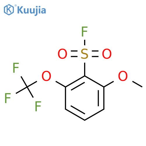 2-Methoxy-6-(trifluoromethoxy)benzene-1-sulfonyl fluoride structure