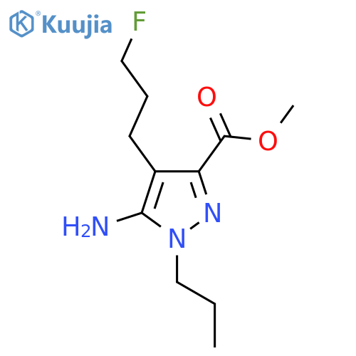 methyl 5-amino-4-(3-fluoropropyl)-1-propyl-1H-pyrazole-3-carboxylate structure