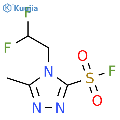 4-(2,2-difluoroethyl)-5-methyl-4H-1,2,4-triazole-3-sulfonyl fluoride structure