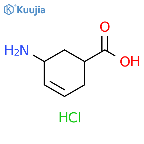 5-Amino-cyclohex-3-enecarboxylic acid hydrochloride structure