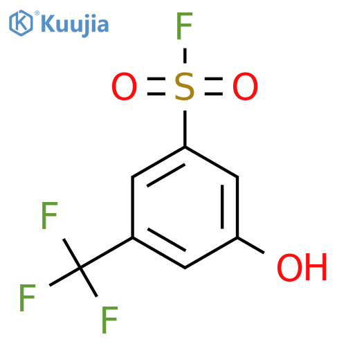 3-Hydroxy-5-(trifluoromethyl)benzene-1-sulfonyl fluoride structure