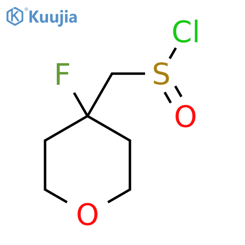 (4-Fluorooxan-4-yl)methanesulfinyl chloride structure