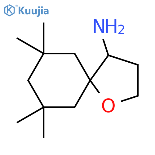 7,7,9,9-Tetramethyl-1-oxaspiro[4.5]decan-4-amine structure