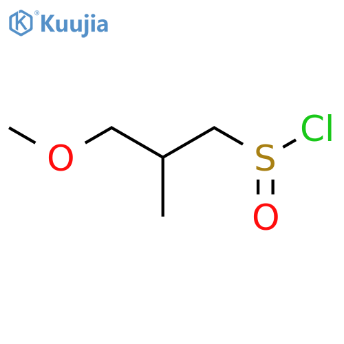 3-Methoxy-2-methylpropane-1-sulfinyl chloride structure
