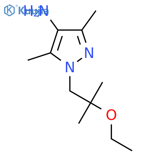 1-(2-ethoxy-2-methylpropyl)-3,5-dimethyl-1H-pyrazol-4-amine structure