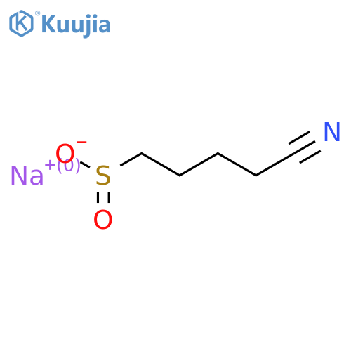 Sodium 4-cyanobutane-1-sulfinate structure