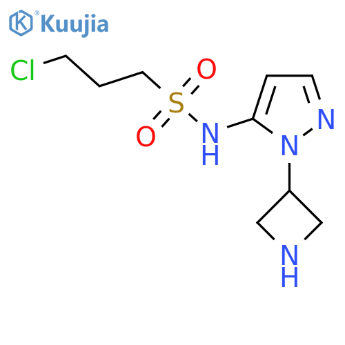 N-1-(azetidin-3-yl)-1H-pyrazol-5-yl-3-chloropropane-1-sulfonamide structure