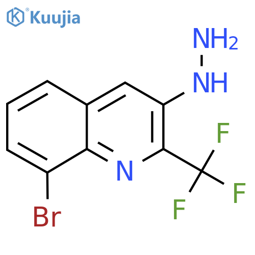 8-Bromo-3-hydrazinyl-2-(trifluoromethyl)quinoline structure