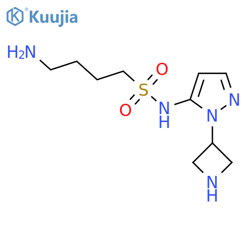 4-amino-N-1-(azetidin-3-yl)-1H-pyrazol-5-ylbutane-1-sulfonamide structure