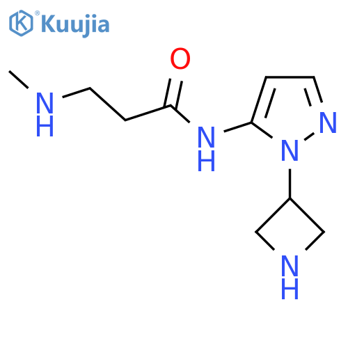 N-1-(azetidin-3-yl)-1H-pyrazol-5-yl-3-(methylamino)propanamide structure