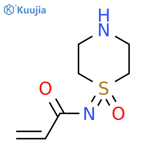 N-(1-oxo-1lambda6-thiomorpholin-1-ylidene)prop-2-enamide structure