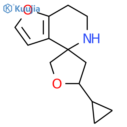 5'-cyclopropyl-6,7-dihydro-5H-spirofuro3,2-cpyridine-4,3'-oxolane structure
