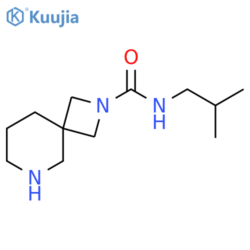2,6-Diazaspiro[3.5]nonane-2-carboxamide, N-(2-methylpropyl)- structure