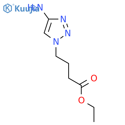ethyl 4-(4-amino-1H-1,2,3-triazol-1-yl)butanoate structure