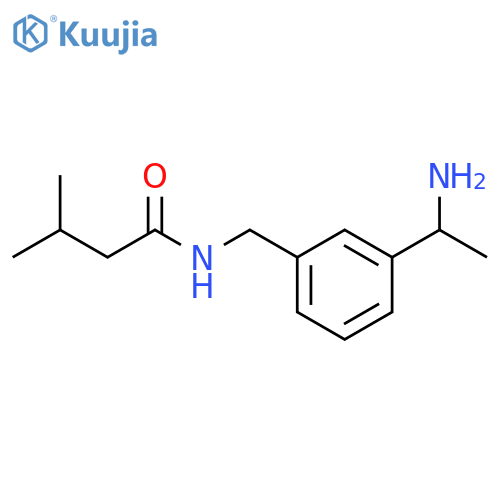 Butanamide, N-[[3-(1-aminoethyl)phenyl]methyl]-3-methyl- structure