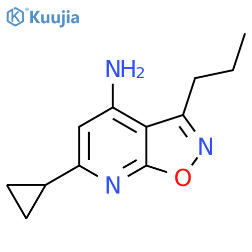 6-Cyclopropyl-3-propyl-[1,2]oxazolo[5,4-b]pyridin-4-amine structure