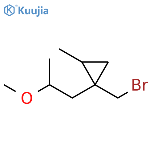 Cyclopropane, 1-(bromomethyl)-1-(2-methoxypropyl)-2-methyl- structure