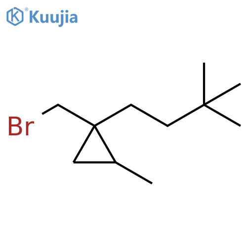 Cyclopropane, 1-(bromomethyl)-1-(3,3-dimethylbutyl)-2-methyl- structure