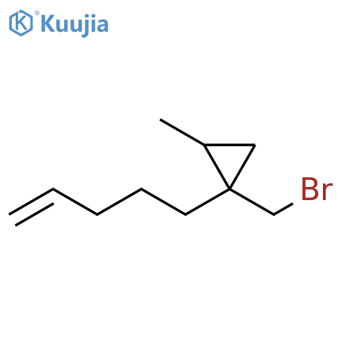Cyclopropane, 1-(bromomethyl)-2-methyl-1-(4-penten-1-yl)- structure