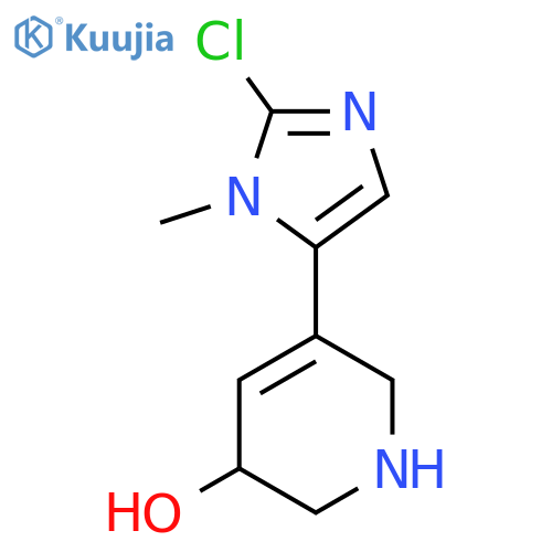 5-(2-chloro-1-methyl-1H-imidazol-5-yl)-1,2,3,6-tetrahydropyridin-3-ol structure