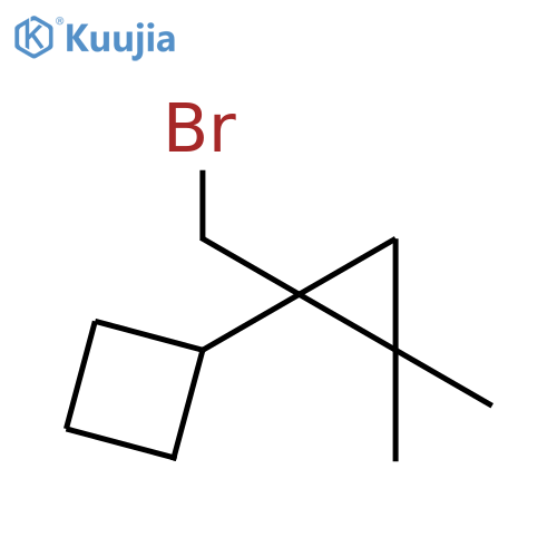 Cyclobutane, [1-(bromomethyl)-2,2-dimethylcyclopropyl]- structure