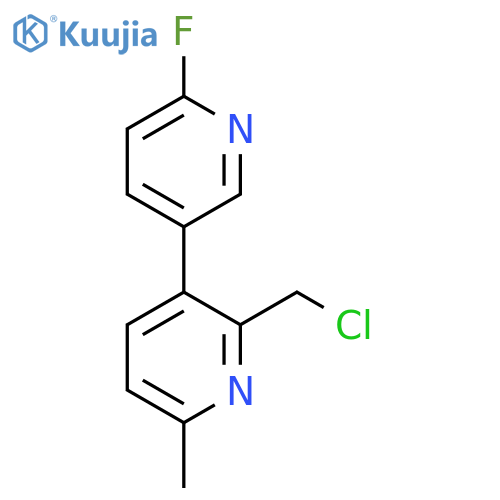 3,3'-Bipyridine, 2-(chloromethyl)-6'-fluoro-6-methyl- structure