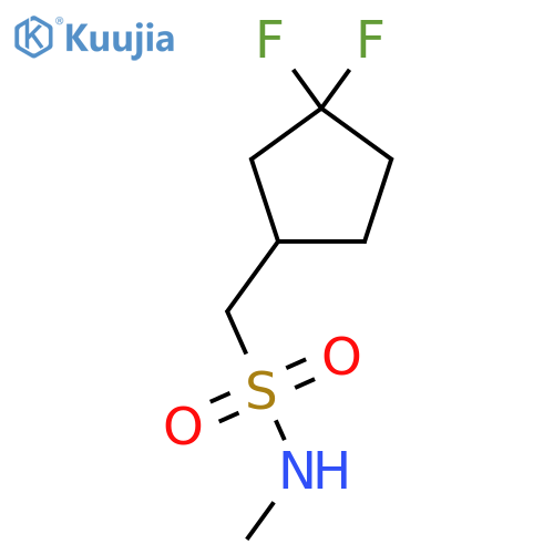 Cyclopentanemethanesulfonamide, 3,3-difluoro-N-methyl- structure