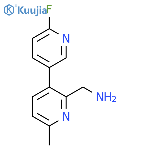 [3-(6-Fluoropyridin-3-yl)-6-methylpyridin-2-yl]methanamine structure