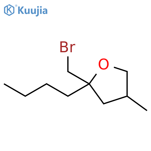 Furan, 2-(bromomethyl)-2-butyltetrahydro-4-methyl- structure