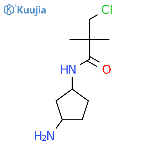N-(3-aminocyclopentyl)-3-chloro-2,2-dimethylpropanamide structure