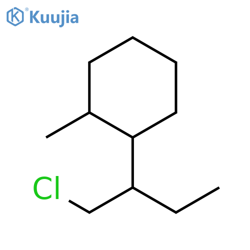 Cyclohexane, 1-[1-(chloromethyl)propyl]-2-methyl- structure