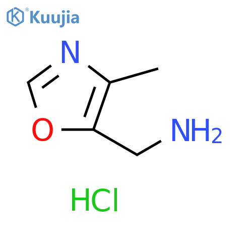 (4-methyl-1,3-oxazol-5-yl)methanamine hydrochloride structure