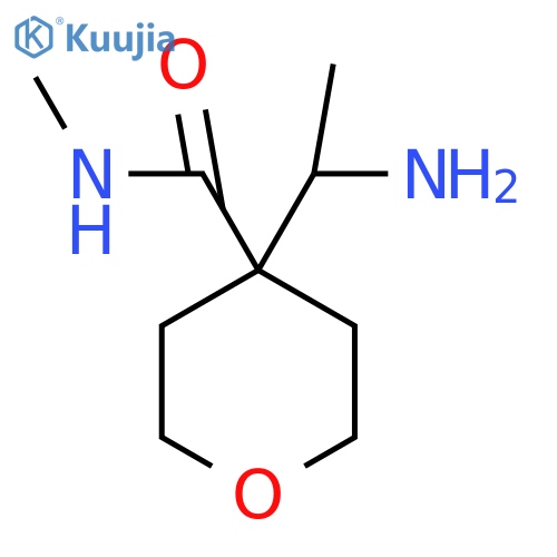 4-(1-aminoethyl)-N-methyloxane-4-carboxamide structure