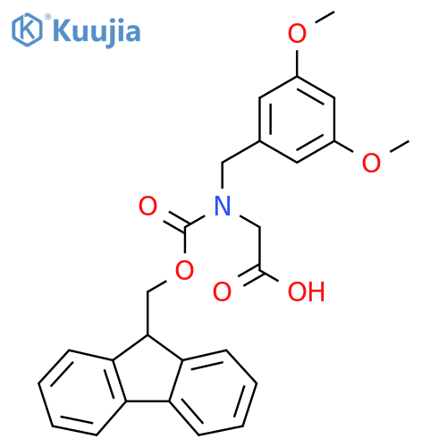 2-{[(3,5-dimethoxyphenyl)methyl]({[(9H-fluoren-9-yl)methoxy]carbonyl})amino}acetic acid structure