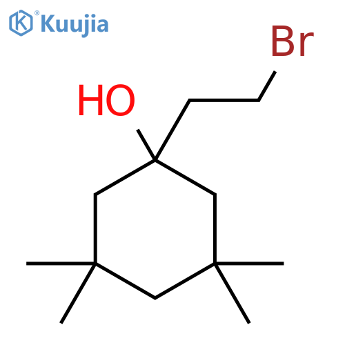 1-(2-Bromoethyl)-3,3,5,5-tetramethylcyclohexan-1-ol structure