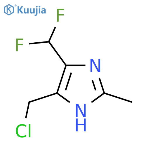 5-(chloromethyl)-4-(difluoromethyl)-2-methyl-1H-imidazole structure
