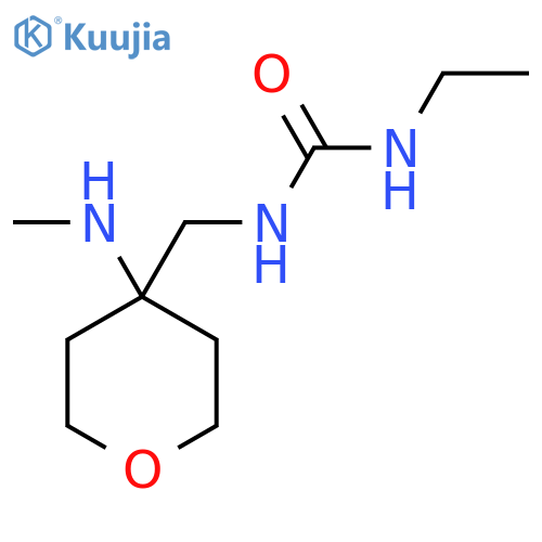 3-Ethyl-1-{[4-(methylamino)oxan-4-yl]methyl}urea structure