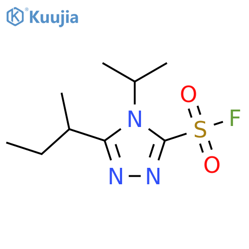 5-(butan-2-yl)-4-(propan-2-yl)-4H-1,2,4-triazole-3-sulfonyl fluoride structure