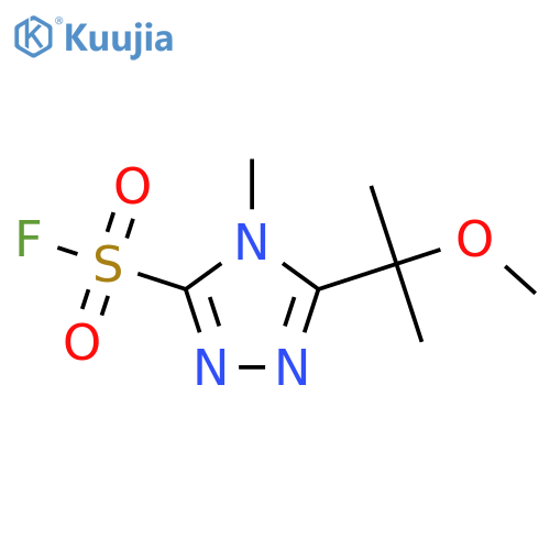 4H-1,2,4-Triazole-3-sulfonyl fluoride, 5-(1-methoxy-1-methylethyl)-4-methyl- structure