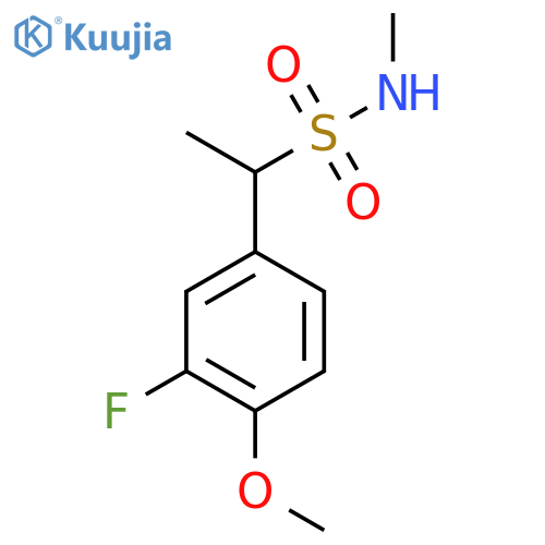 1-(3-fluoro-4-methoxyphenyl)-N-methylethanesulfonamide structure