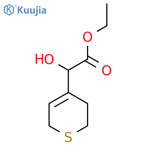 ethyl 2-(3,6-dihydro-2H-thiopyran-4-yl)-2-hydroxyacetate structure