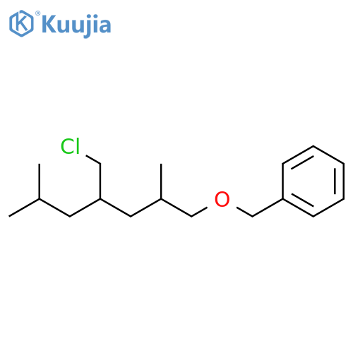 Benzene, [[[4-(chloromethyl)-2,6-dimethylheptyl]oxy]methyl]- structure