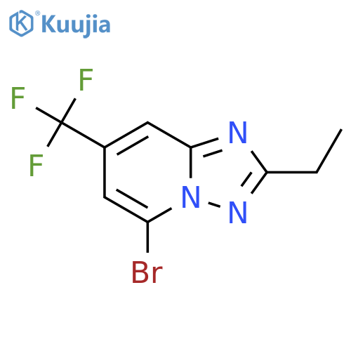 5-bromo-2-ethyl-7-(trifluoromethyl)-1,2,4triazolo1,5-apyridine structure
