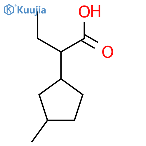 2-(3-Methylcyclopentyl)butanoic acid structure