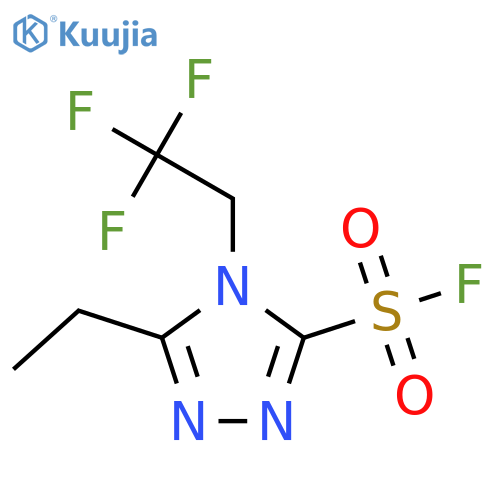 5-Ethyl-4-(2,2,2-trifluoroethyl)-1,2,4-triazole-3-sulfonyl fluoride structure