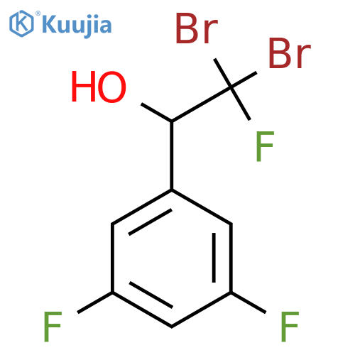 2,2-Dibromo-1-(3,5-difluorophenyl)-2-fluoroethanol structure