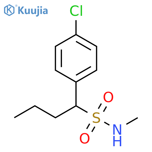 Benzenemethanesulfonamide, 4-chloro-N-methyl-α-propyl- structure