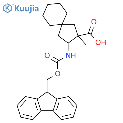 Spiro[4.5]decane-2-carboxylic acid, 3-[[(9H-fluoren-9-ylmethoxy)carbonyl]amino]-2-methyl- structure