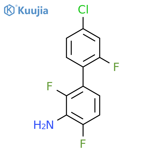 3-(4-Chloro-2-fluorophenyl)-2,6-difluoroaniline structure